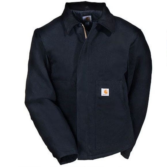 Black Arctic Quilt Duck Traditional Work Jacket by Carhartt 2XL - Picture 1 of 10